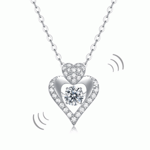 Moissanite Diamond & Sterling Silver Necklace