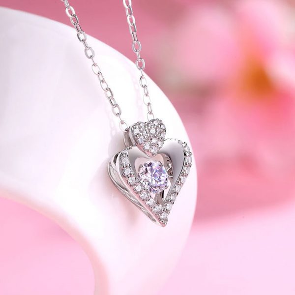 Moissanite Diamond & Sterling Silver Necklace