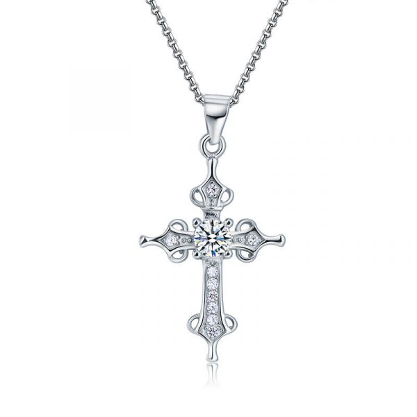 cross sterling silver pendant